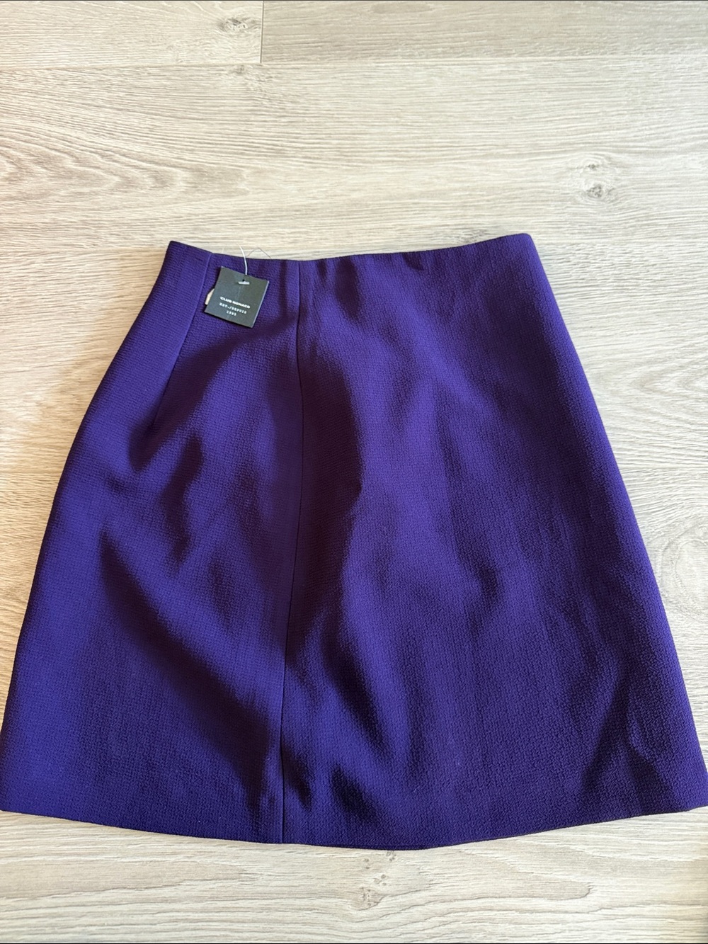 Club Monaco Deep Purple A-Line Mini Skirt